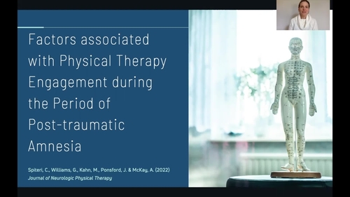 Spiteri et. al Factors Associated With Physical Therapy Engagement During the Period of Posttraumatic Amnesia