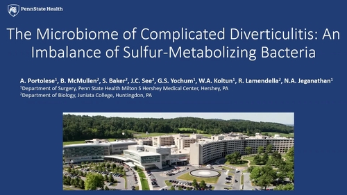 The Microbiome of Complicated Diverticulitis: An Imbalance of Sulfur-Metabolizing Bacteria