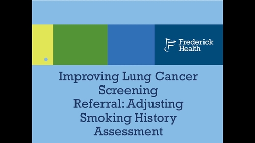 Improving Lung Cancer Screening Rates Through an Evidence-based Electronic Health Record Smoking History