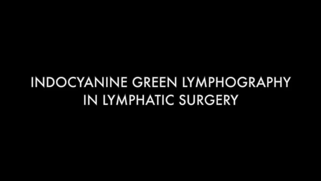ICG lymphography breast lymphoedema injection sites. Injection