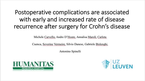 Postoperative Complications Are Associated With an Early and Increased Rate of Disease Recurrence After Surgery for Crohn’s Disease