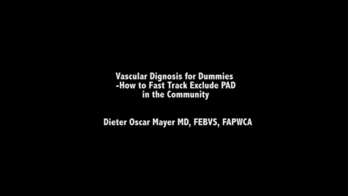 Vascular Diagnosis: How to Exclude Peripheral Arterial Disease in the Community