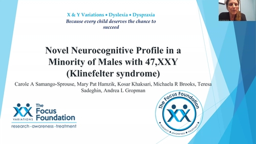 Video Abstract: Novel Neurocognitive Profile in a Minority of Males with 47,XXY (Klinefelter syndrome)