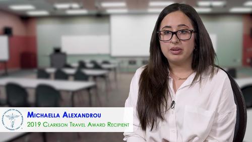 Video Abstract: Priscilla M. Clarkson 2019 Undergraduate Travel Award