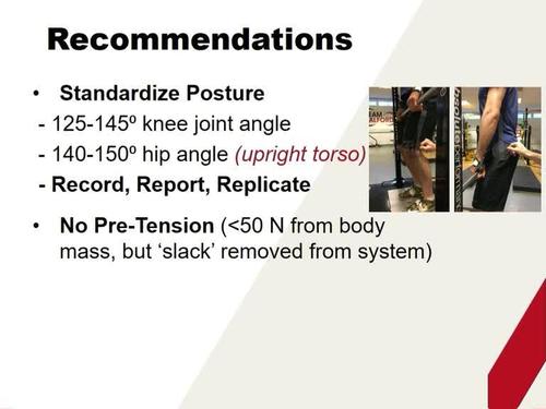 Abstract:  Standardization and Methodological Considerations for the Isometric Midthigh Pull
