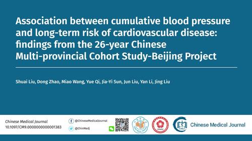 Association between cumulative blood pressure and long-term risk of cardiovascular disease: findings from the 26-year Chinese Multi-provincial Cohort Study-Beijing Project