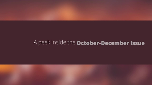 Peek inside the October/December issue!