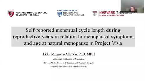Self-reported menstrual cycle length during reproductive years in relation to menopausal symptoms at midlife in Project Viva