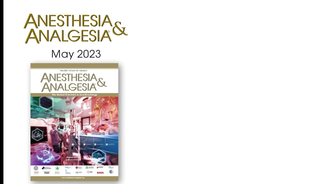 Anesthesia Analgesia