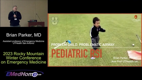 August 2023: EMedHome’s Video: Problematic Airway: Pediatric RSI