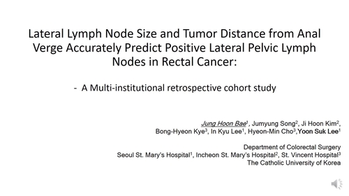 Lateral Lymph Node Size and Tumor Distance From Anal Verge Accurately Predict Positive Lateral Pelvic Lymph Nodes in Rectal Cancer: A Multi-Institutional Retrospective Cohort Study