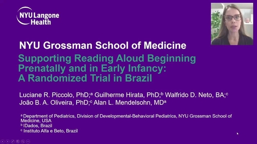 Video Abstract: Supporting Reading Aloud Beginning Prenatally and in Early Infancy: A Randomized Trial in Brazil