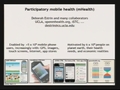 Image for Participatory mobile health (mHealth): Innovative approaches to data collection and analysis
