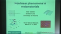Image for Nonlinear Phenomena in Metamaterials