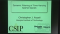 Image for Dynamic Filtering of Time-Varying Sparse Signals