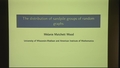 Image for The Distribution of Sandpile Groups of Random Graphs