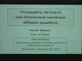Image for Propagating terrace in one-dimensional semilinear diffusion equations.