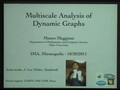 Image for Multiscale analysis of dynamic graphs
