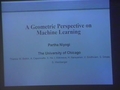 Image for A Geometric perspective on machine Learning