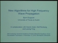 Image for New algorithms for high frequency wave propagation