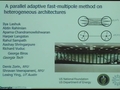 Image for A parallel adaptive fast-multipole method on heterogeneous architectures