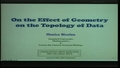 Image for On the Effect of Geometry on the Topology of Data