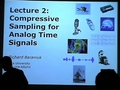 Image for Compressive sensing for time signals: Analog to information conversion