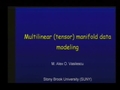 Image for Multilinear (tensor) manifold data modeling