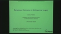 Image for Machine Learning for Background Estimation in Multispectral Imagery