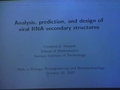 Image for Analysis, Prediction, and Design of Viral RNA Secondary Structures