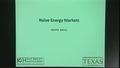 Image for Naive Energy Markets