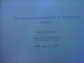 Image for The zero temperature limit of interacting corpora