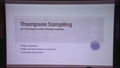 Image for Thompson Sampling for learning in online decision making