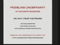 Image for Tutorial Lecture: Modeling Uncertainty in the Earth Sciences