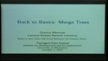 Image for Back to Basics: Merge Trees