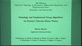 Image for Homology and Fundamental Group Algorithms via Forman's Discrete Morse Theory