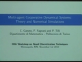 Image for Multi-agent cooperative dynamical systems: Theory and numerical simulations