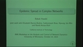 Image for Epidemic Spread in Complex Networks