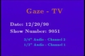 Image for GAZE-TV: December 20, 1990 (Episode 9051)
