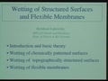 Image for Wetting of structured substrates and flexible membranes