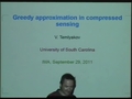 Image for Greedy approximation in compressed sensing