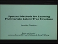 Image for Spectral Methods for Learning Multivariate Latent Tree Structure