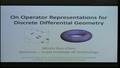 Image for On Operator Representations for Discrete Differential Geometry