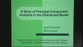 Image for A Story of Principal Component Analysis in the Distributed Model