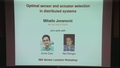 Image for Optimal sensor and actuator selection in distributed systems
