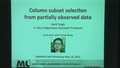 Image for Column Subset Selection from Partially Observed Data