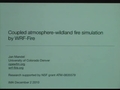 Image for Coupled atmosphere - wildland fire numerical simulation by WRF-Fire