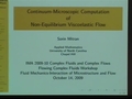 Image for Continuum-microscopic computational modeling of non-equilibrium viscoelastic flow