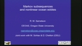 Image for Markov Subsequences and Nonlinear Ccean Eddies