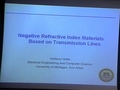 Image for Negative refractive index metamaterials based on transmission lines
